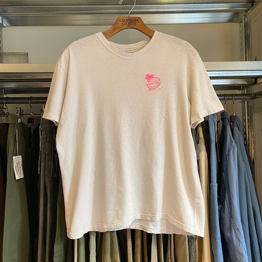 Pacific Beach Club Palm Graphic Tee White