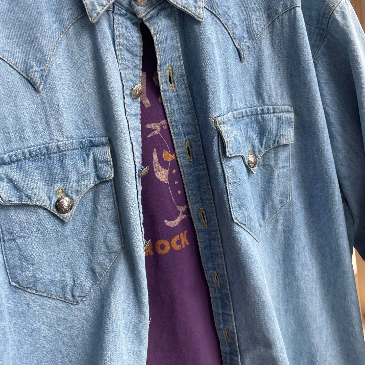 Denim Western Shirt Blue
