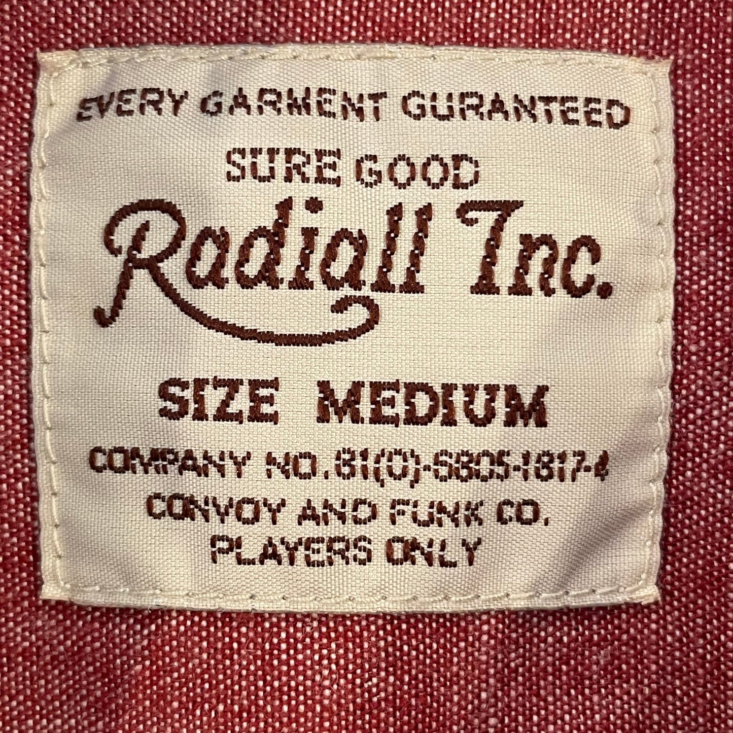 Chambray Work Shirt Red