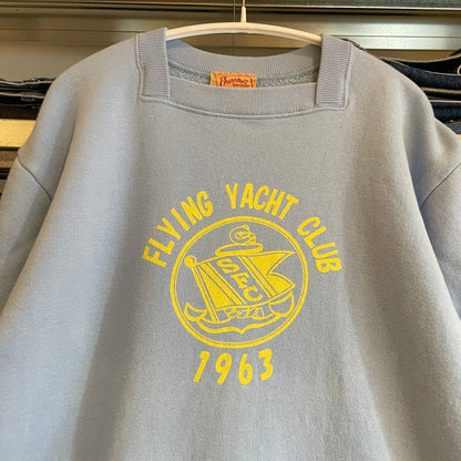 Flying Yacht Club 1963 Print Crewneck Blue