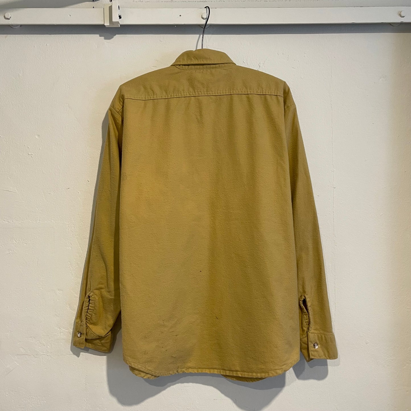 Chamois Cloth Flannel Shirt Khaki