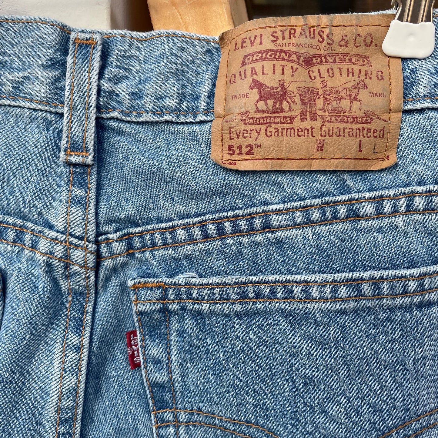 512 Washed Jeans Tapered Blue