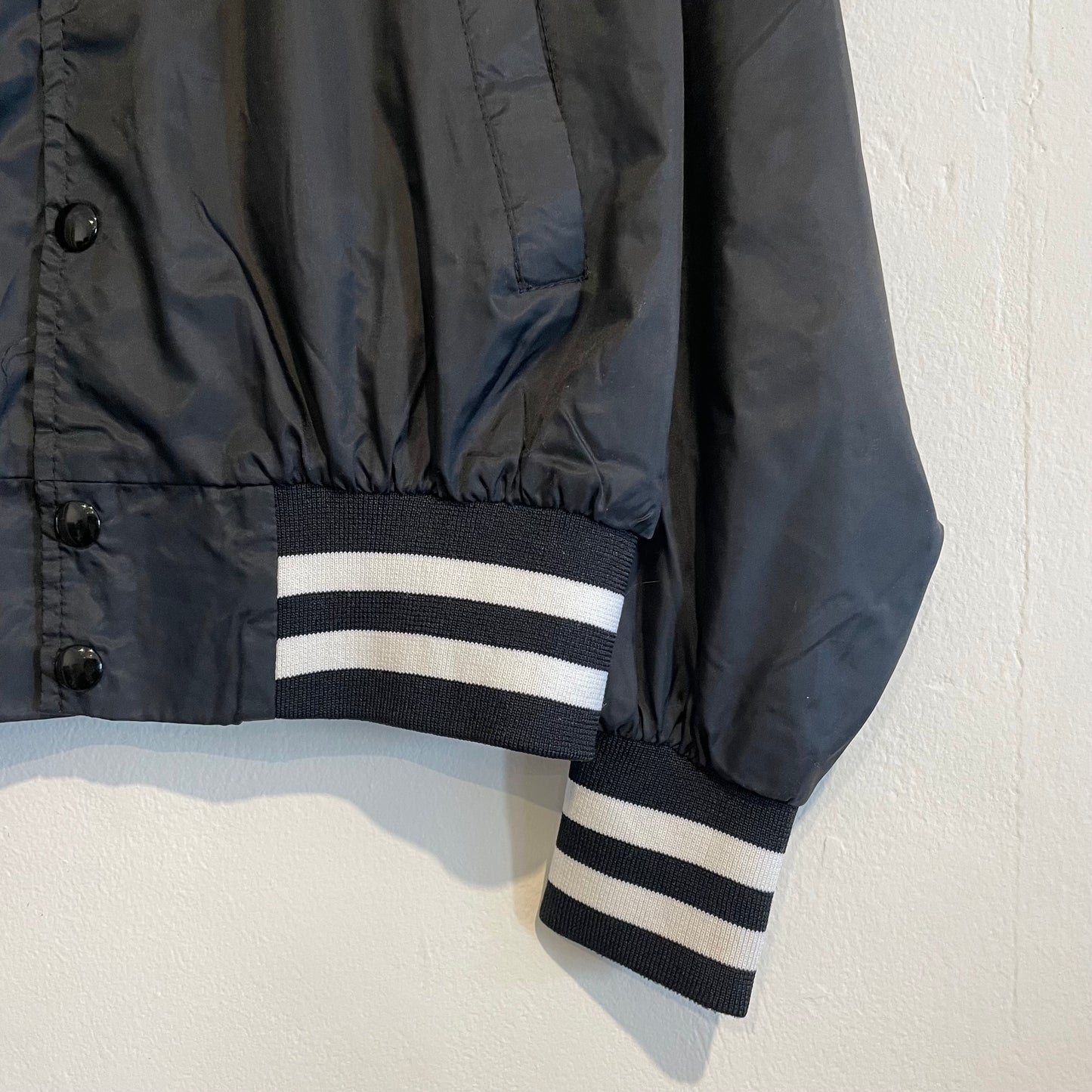 Stitch Nylon Studium Jacket Black