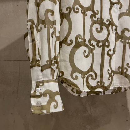 Pattern Blouse Brown