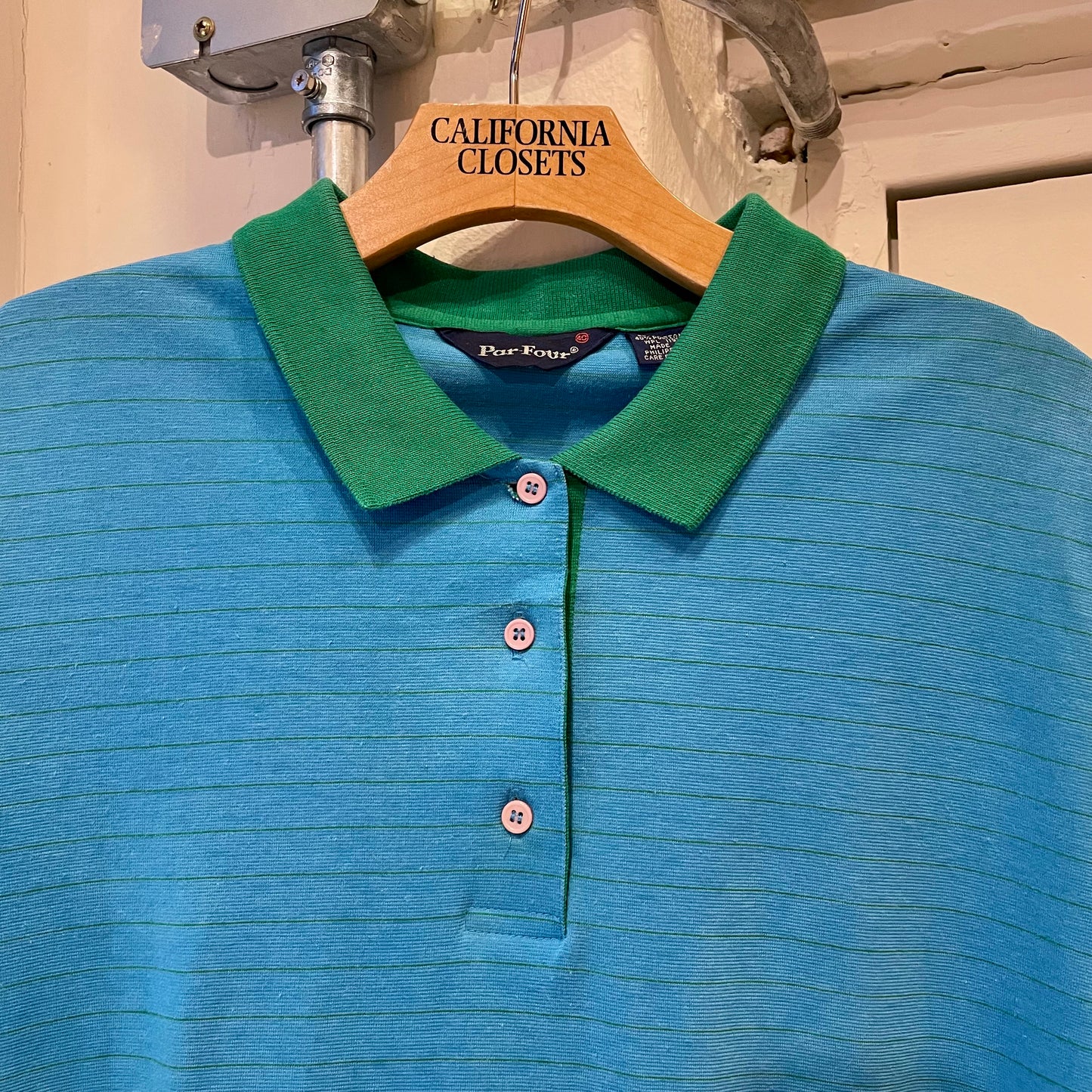 Stripe Polo Shirt Blue