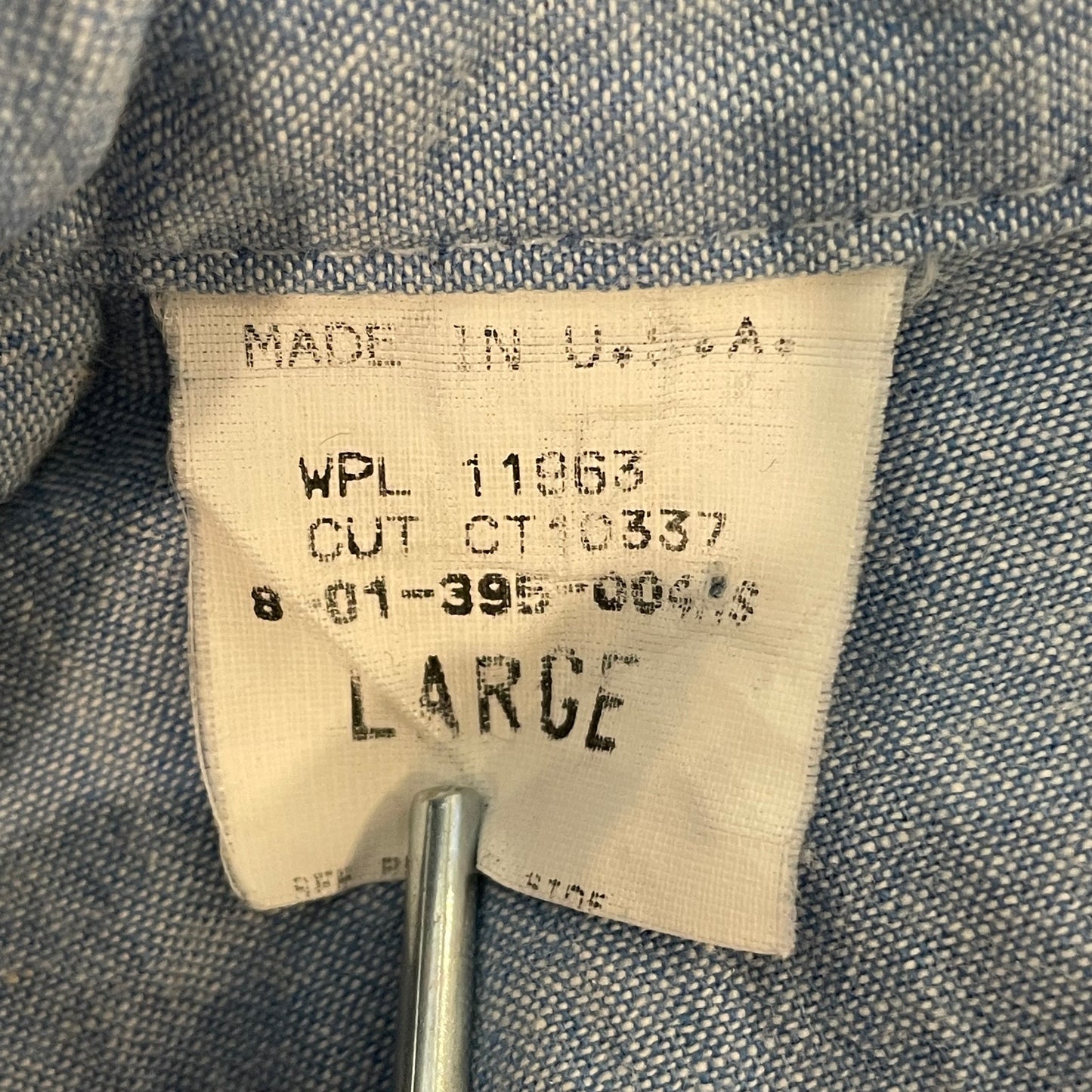 Chambray Western Shirt Blue