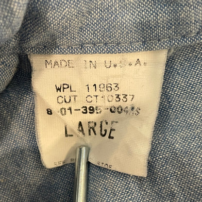 Chambray Western Shirt Blue
