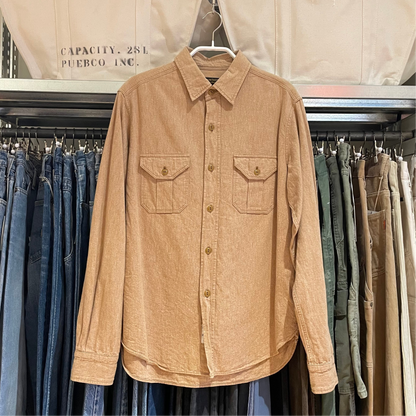 Work Shirt Tan Light Cotton