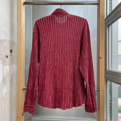 Checked Long Sleeve Shirt Red