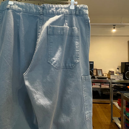 Bleached French Work Pants Blue