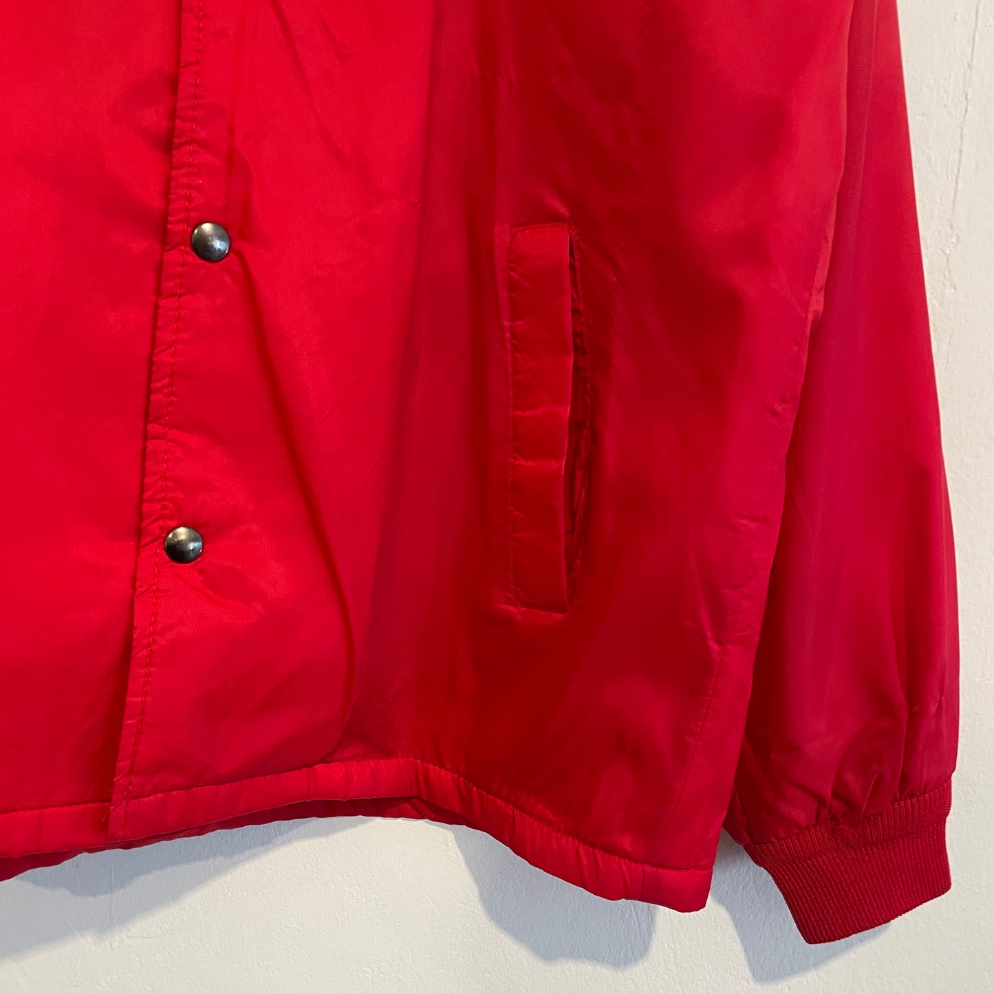 Fleece Lined Coach Jacket Red