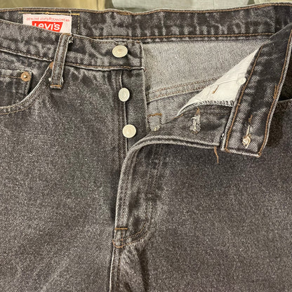 501 Jeans Regular Straight Washed Black