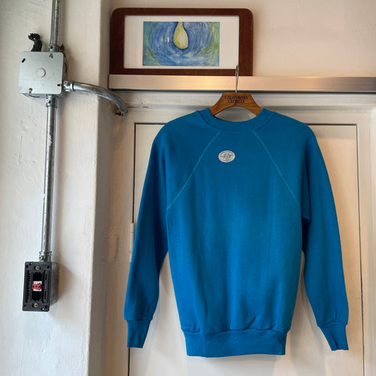 Deadstock Blank Raglan Sweatshirt Turquoise