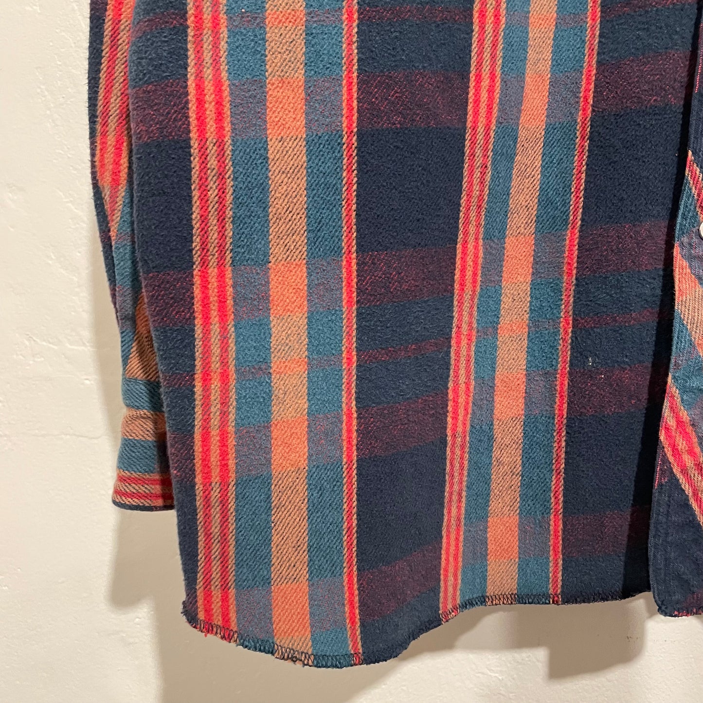 Pearl Snap Western Shirt Red/Navy