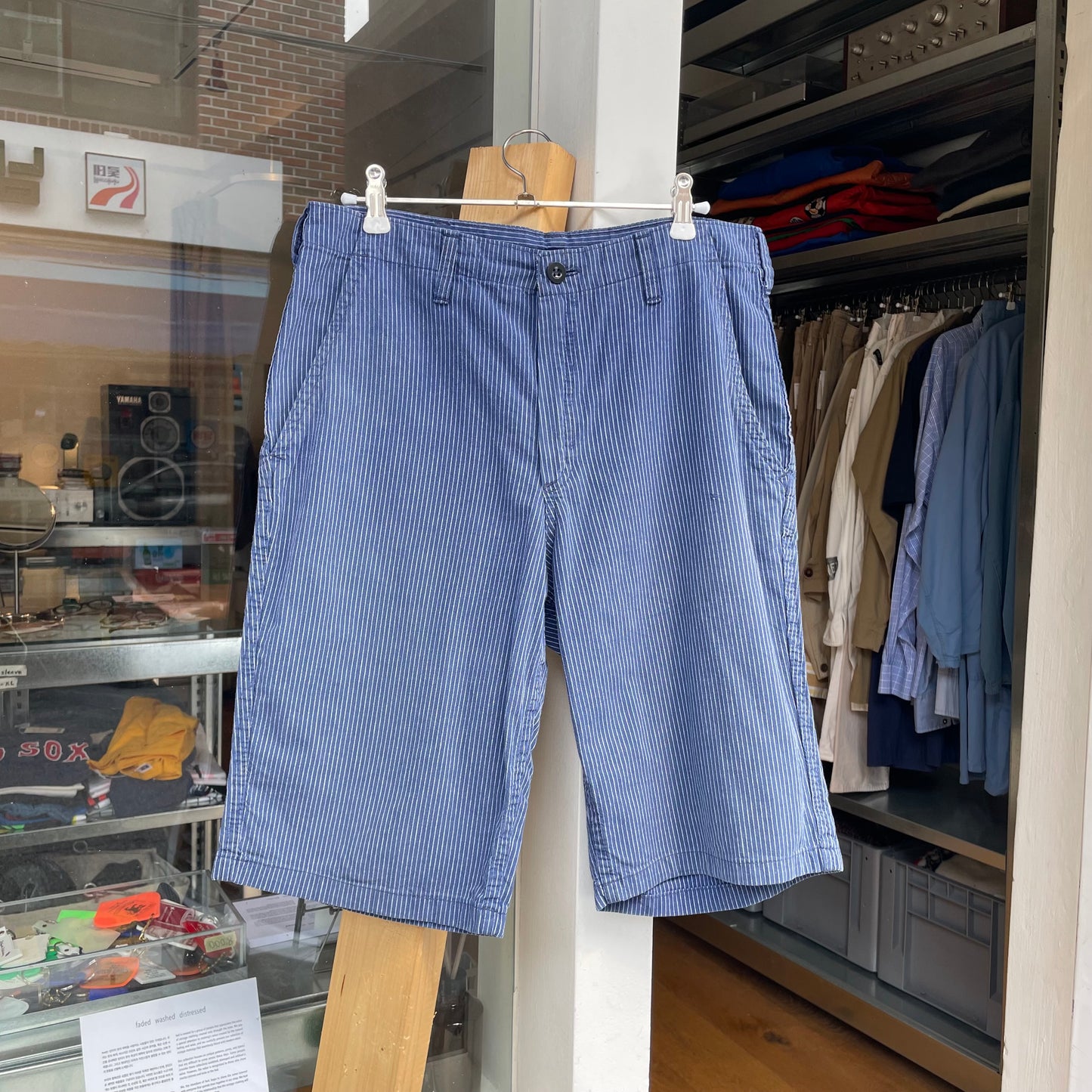 Hickory Stripe Shorts Blue