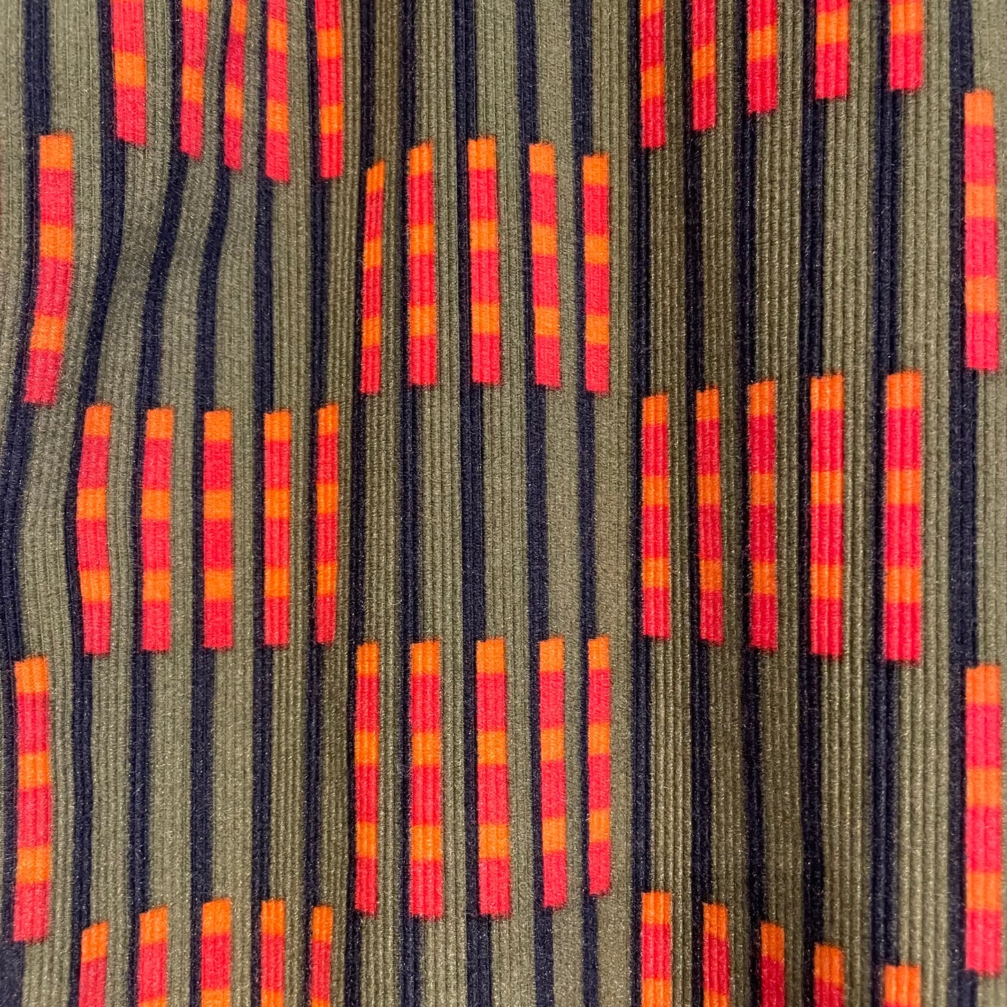 Euro Vintage Dederon Shirt Khaki / Orange