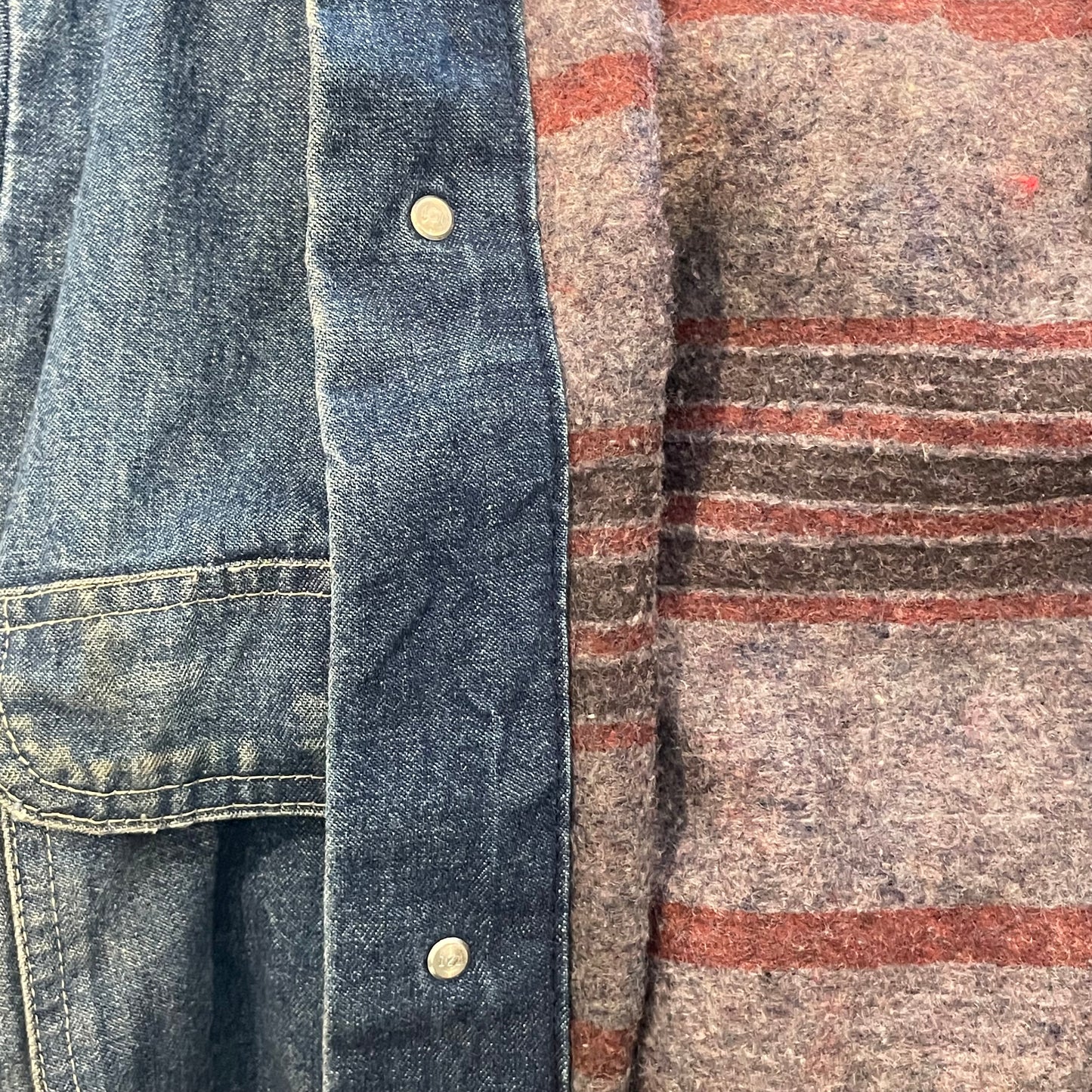 Big Ben Denim Chore Jacket Blanket Lined 42