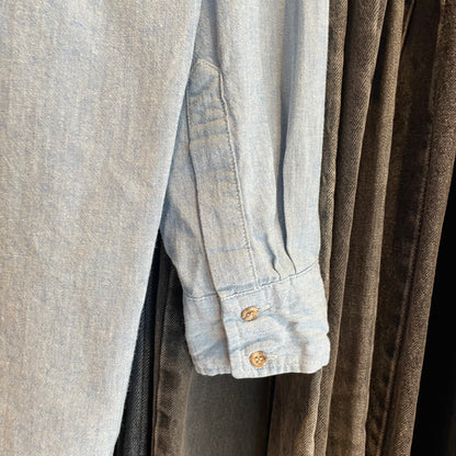Chambray Western Shirt Blue