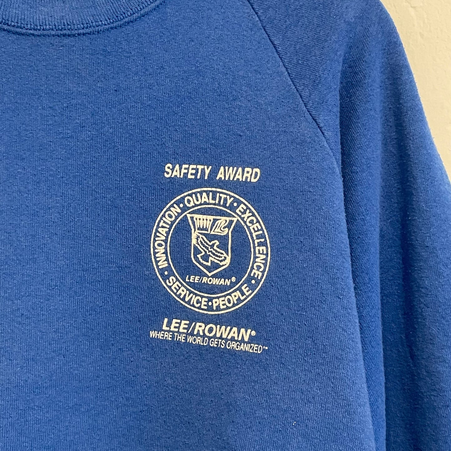 Safety Circle Logo Raglan Sweatshirt Blue