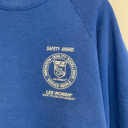 Safety Circle Logo Raglan Sweatshirt Blue