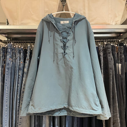 Lace-Up Hooded Anorak Teal