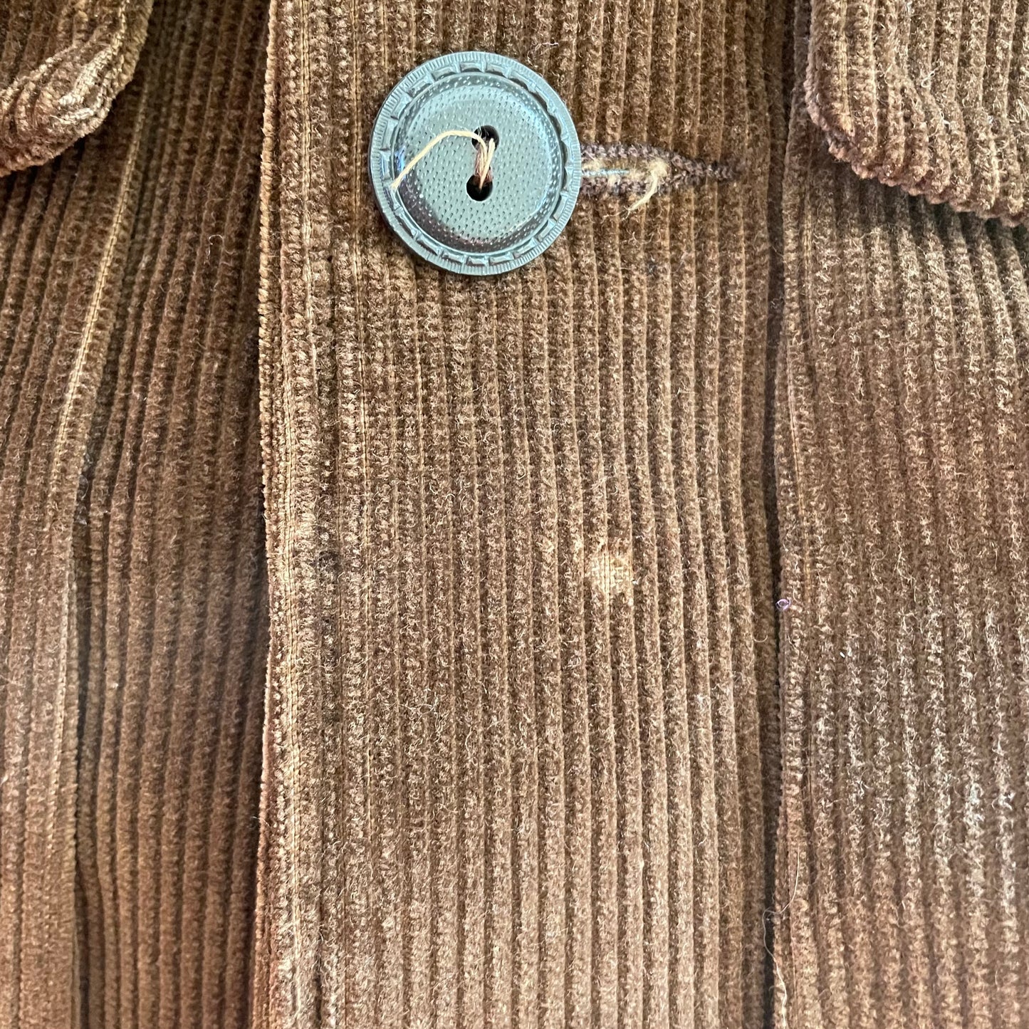 Corduroy Belt Coat Brown