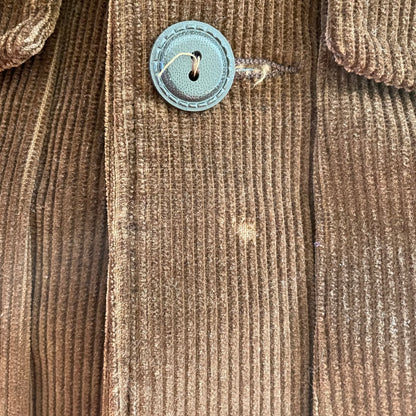 Corduroy Belt Coat Brown