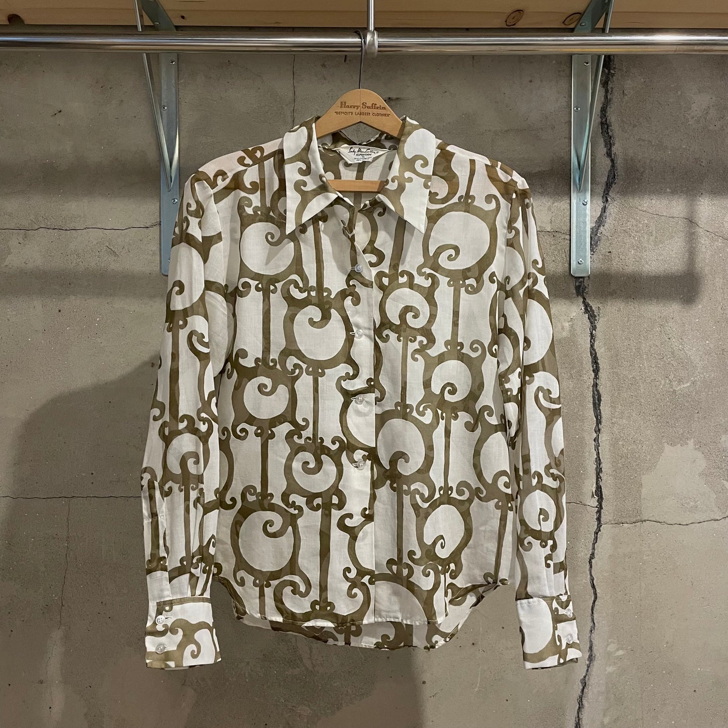 Pattern Blouse Brown