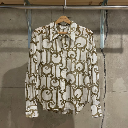 Pattern Blouse Brown