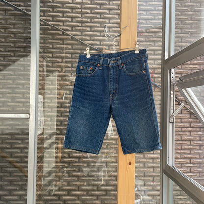 517-0217 Cutoff Denim Shorts Blue