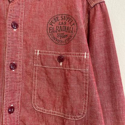 Chambray Work Shirt Red