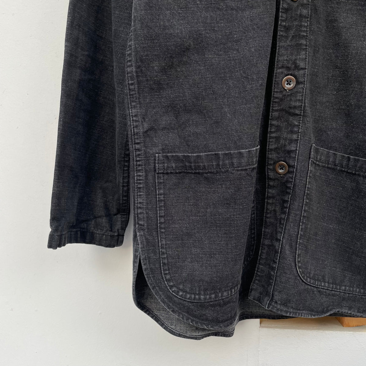 Long Work Jacket Charcoal