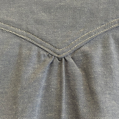 Chambray Band Collar Work Shirt Light Blue