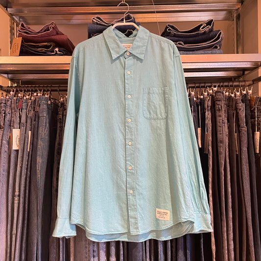 Long-Sleeve Shirt Sky Blue Cotton