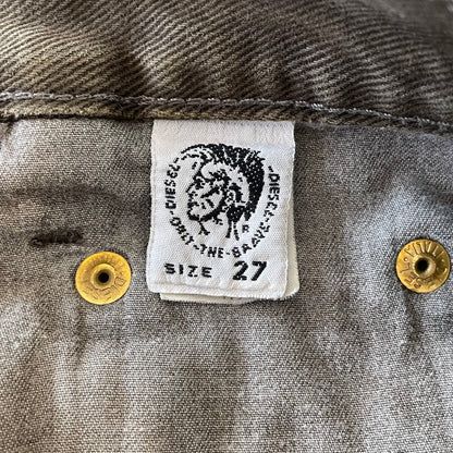 Brown Twill Pants Relaxed Fit