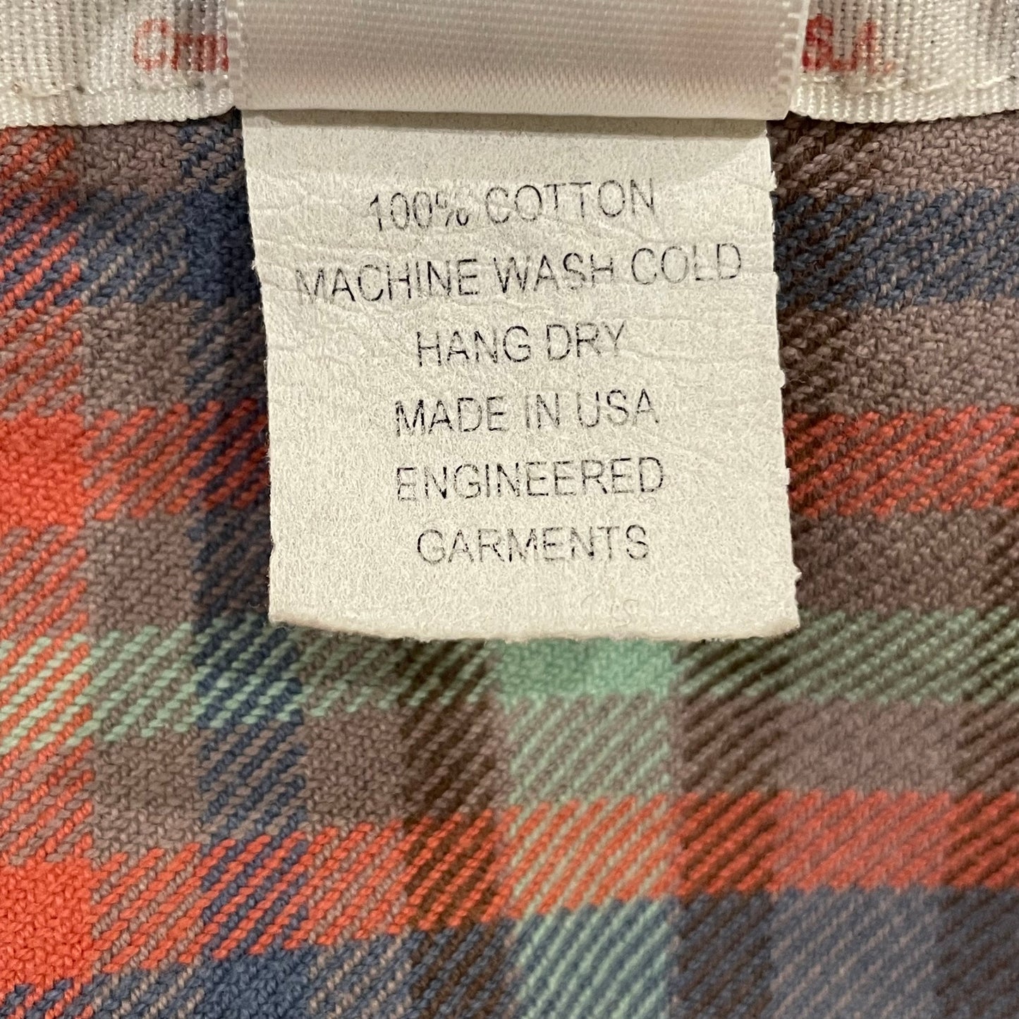 Plaid Flannel Work Shirt Red/Blue