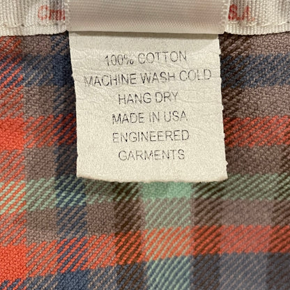 Plaid Flannel Work Shirt Red/Blue