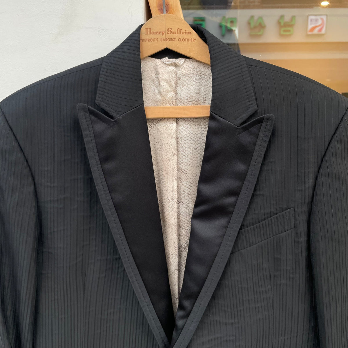 Stripe Blazer Black