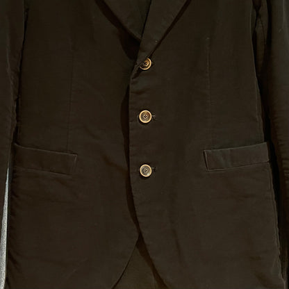 Melton Wool Tailored Jacket Black