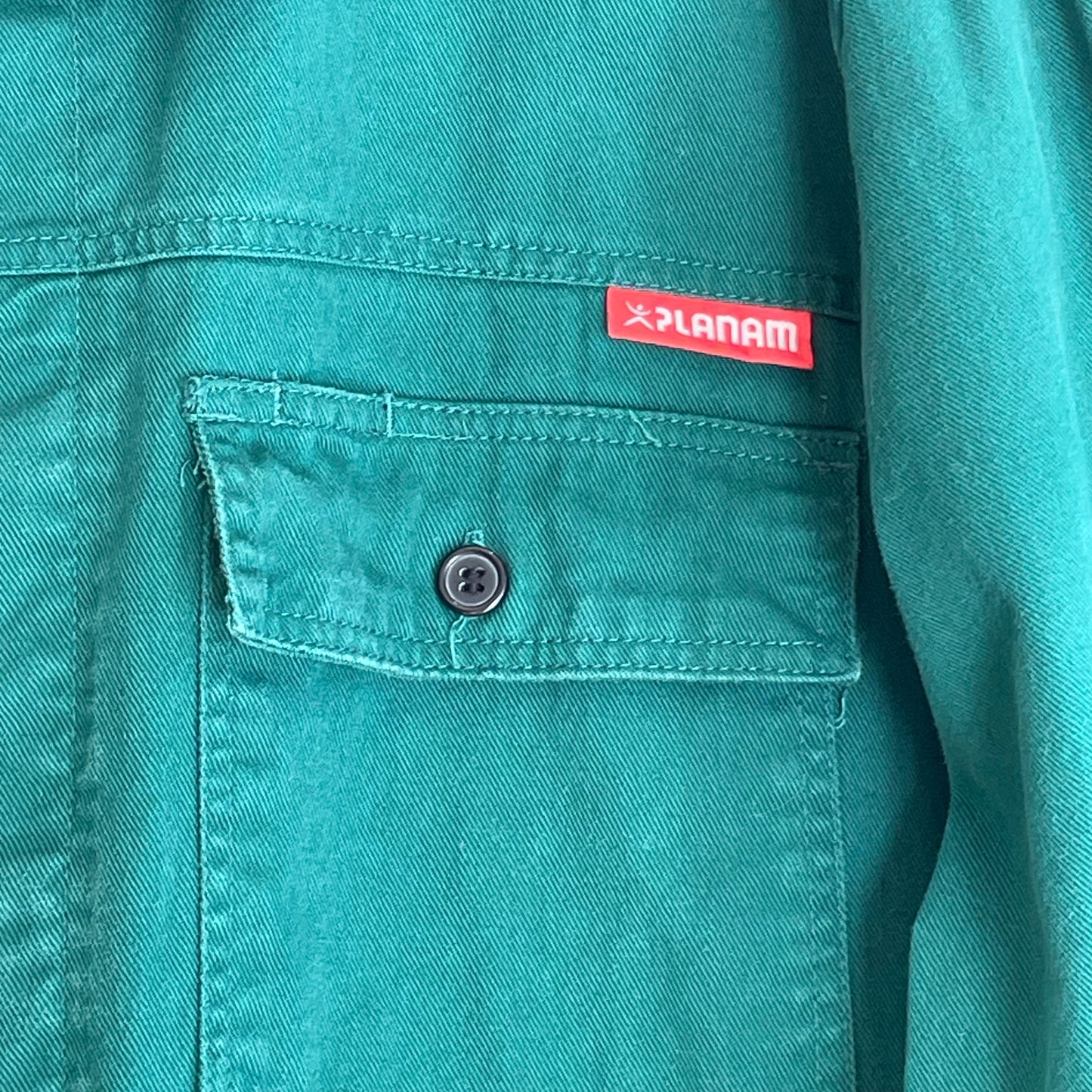 Utility Work Jacket Teal Green Faded