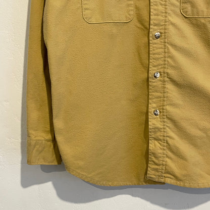 Chamois Cloth Flannel Shirt Khaki