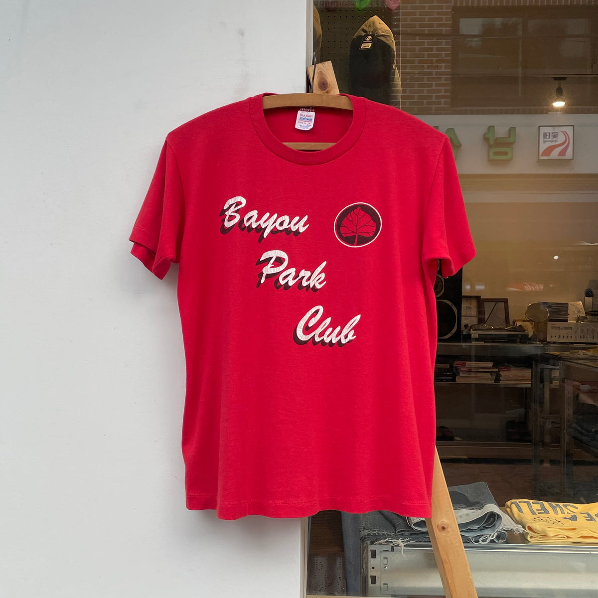 Bayou Park Club Script Leaf Logo Tee