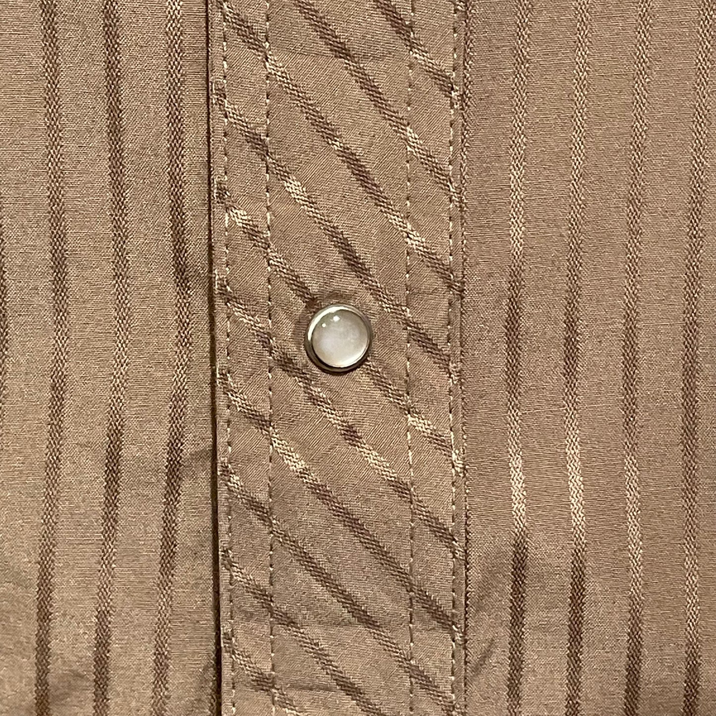 Striped Western Shirt Brown