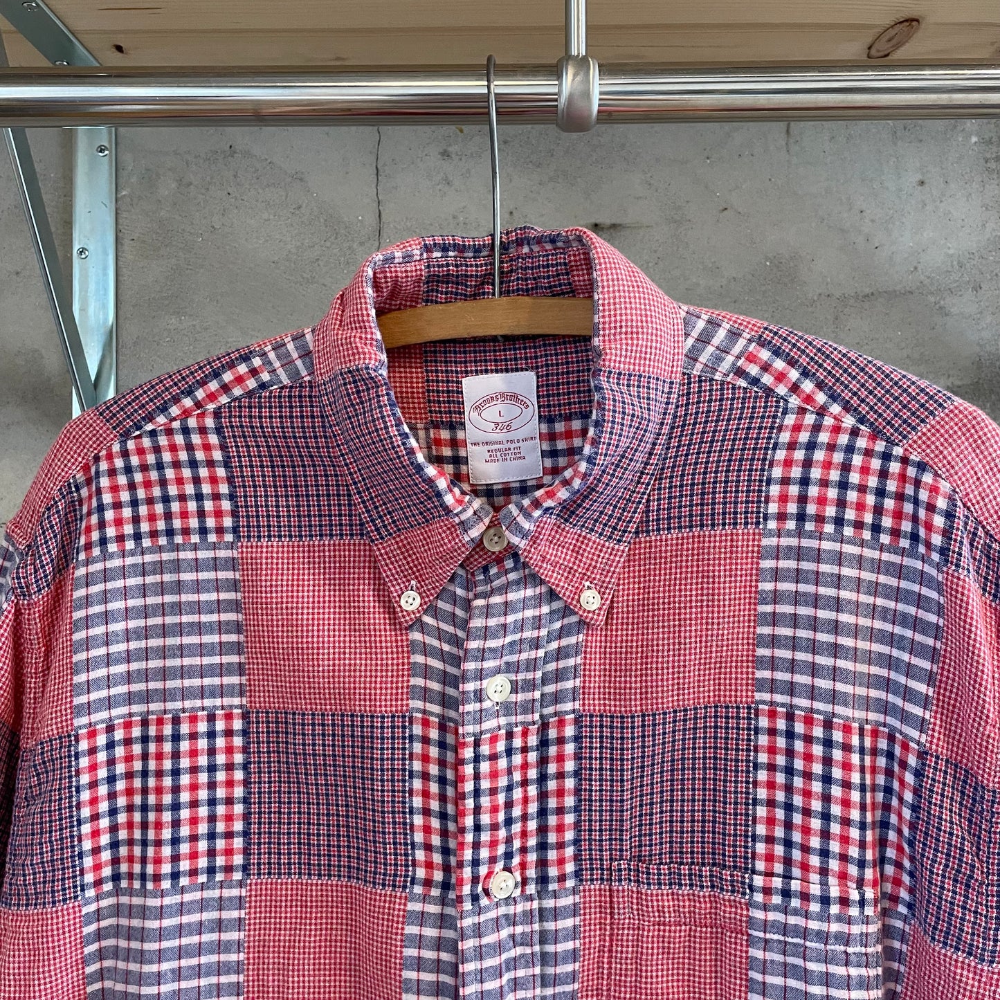 Short Sleeve Check Shirt Red