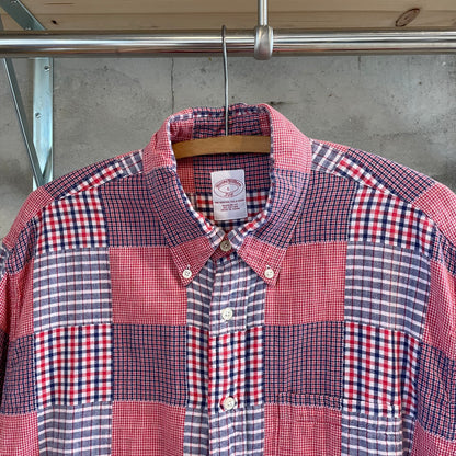Short Sleeve Check Shirt Red
