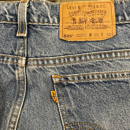 505 Jeans Orange Tab Regular Straight Fit