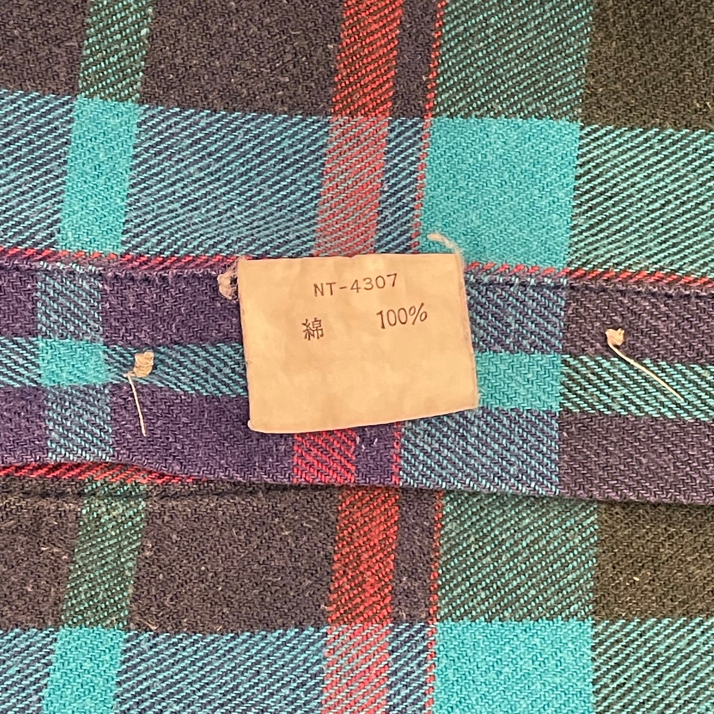 Bold Plaid Flannel Shirt, Red/Teal/Navy