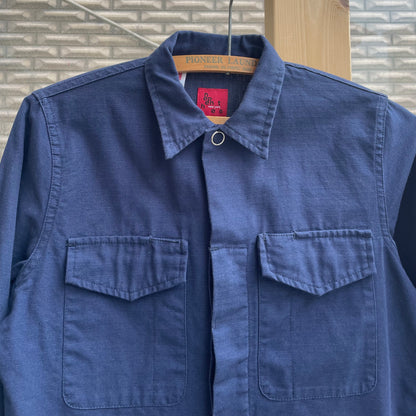 Patch Pocket Shirt Jacket Navy