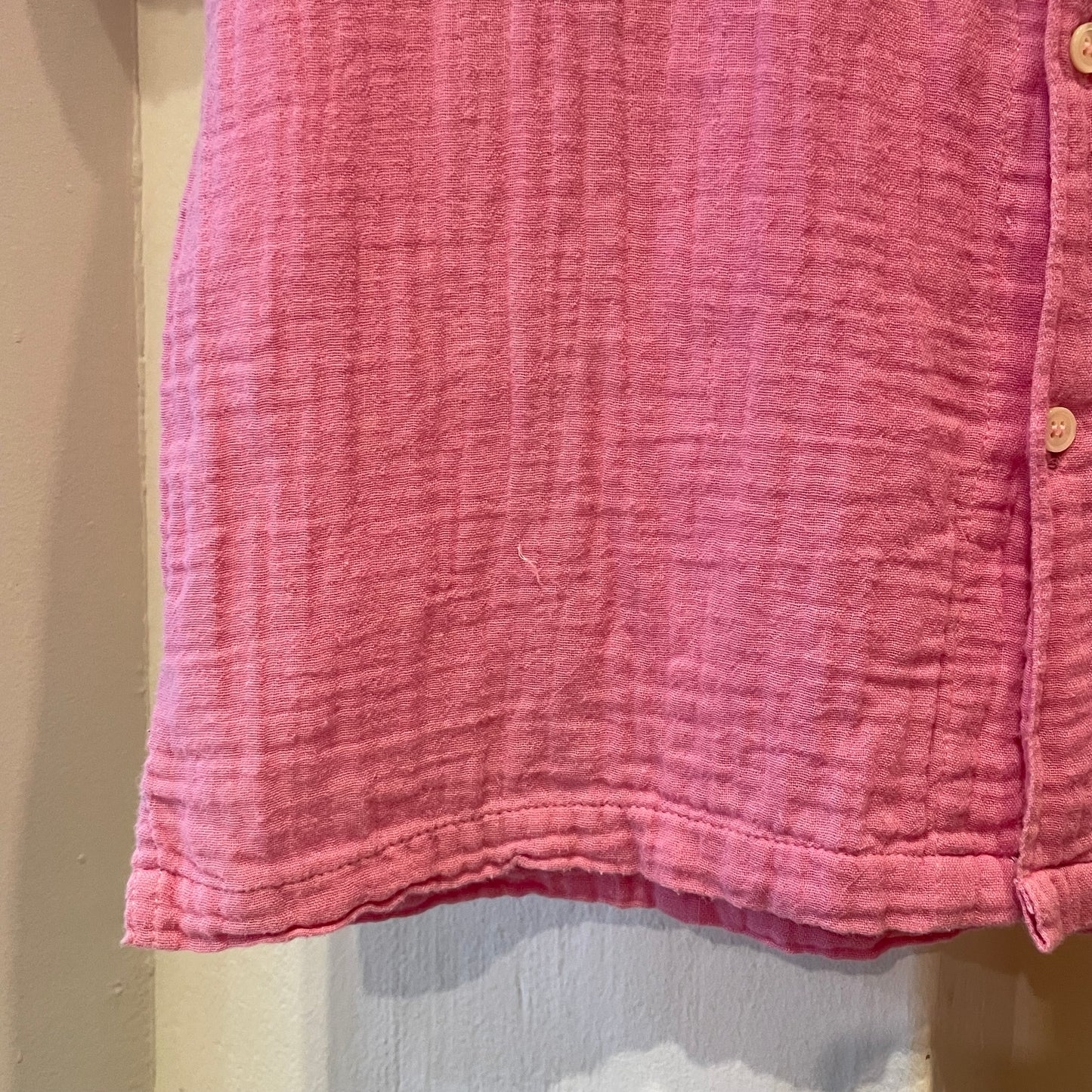 Gauze Short Sleeve Shirt Pink