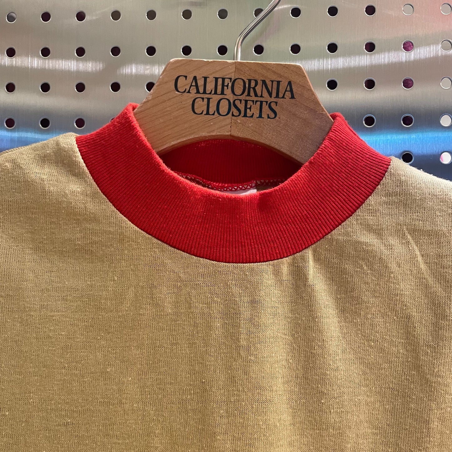 Ringer T-Shirt Beige